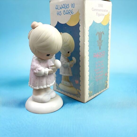 Precious Moments Always In His Care 1990 Commemorative Figurine - Picture 1 of 7